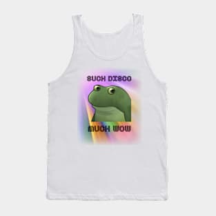 Froge Meme Such Disco Much Wow Tank Top